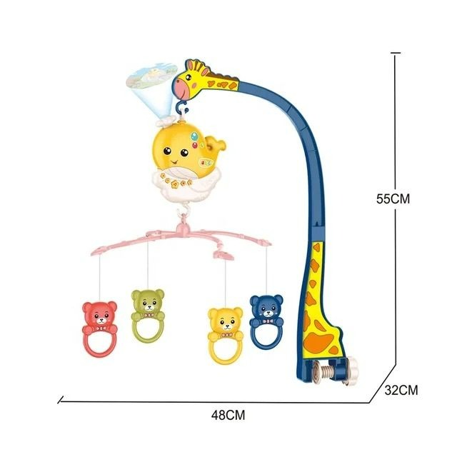 Remote Control Baby Bedside Bell Cot Mobile