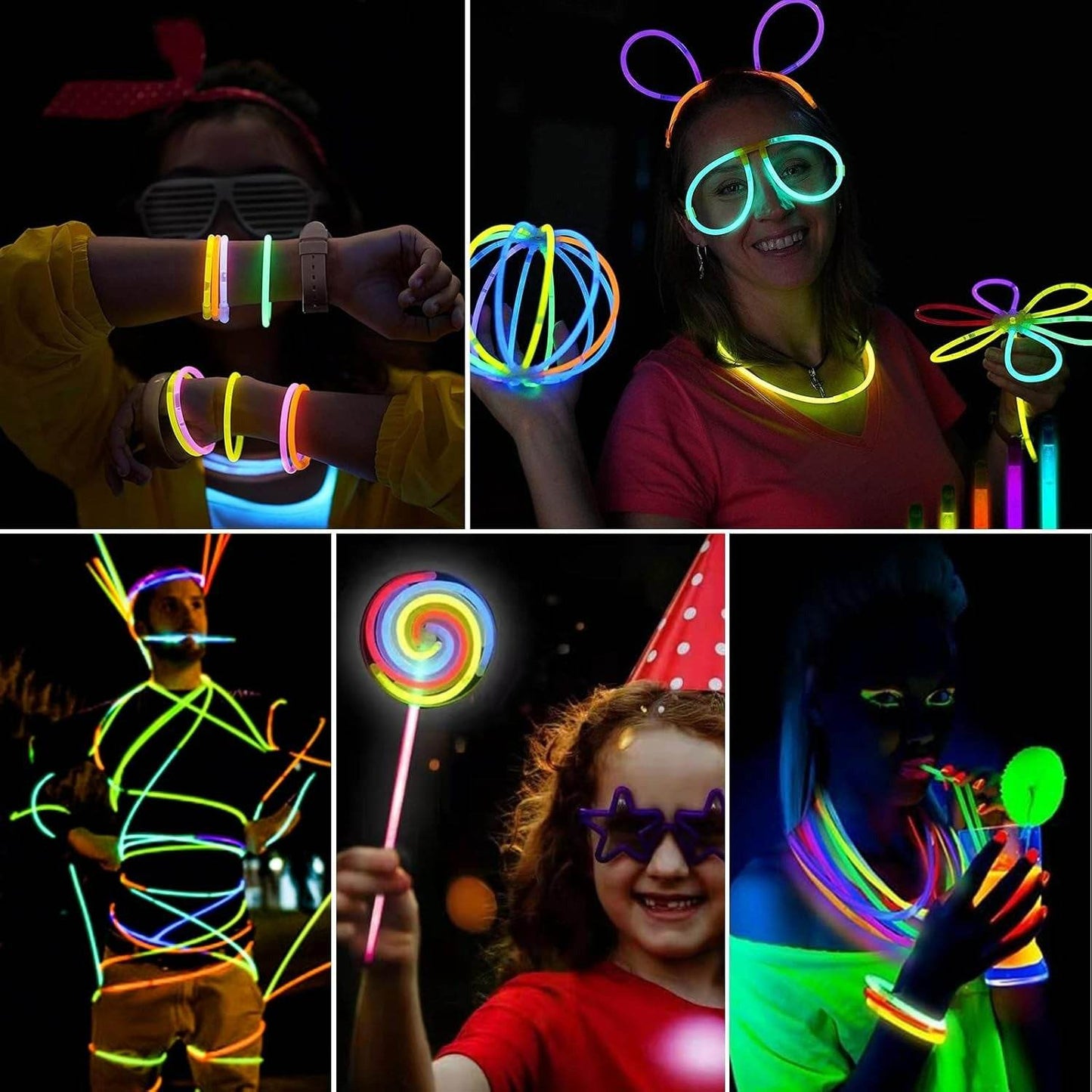 Fluorescent Glow Sticks (100 pcs)