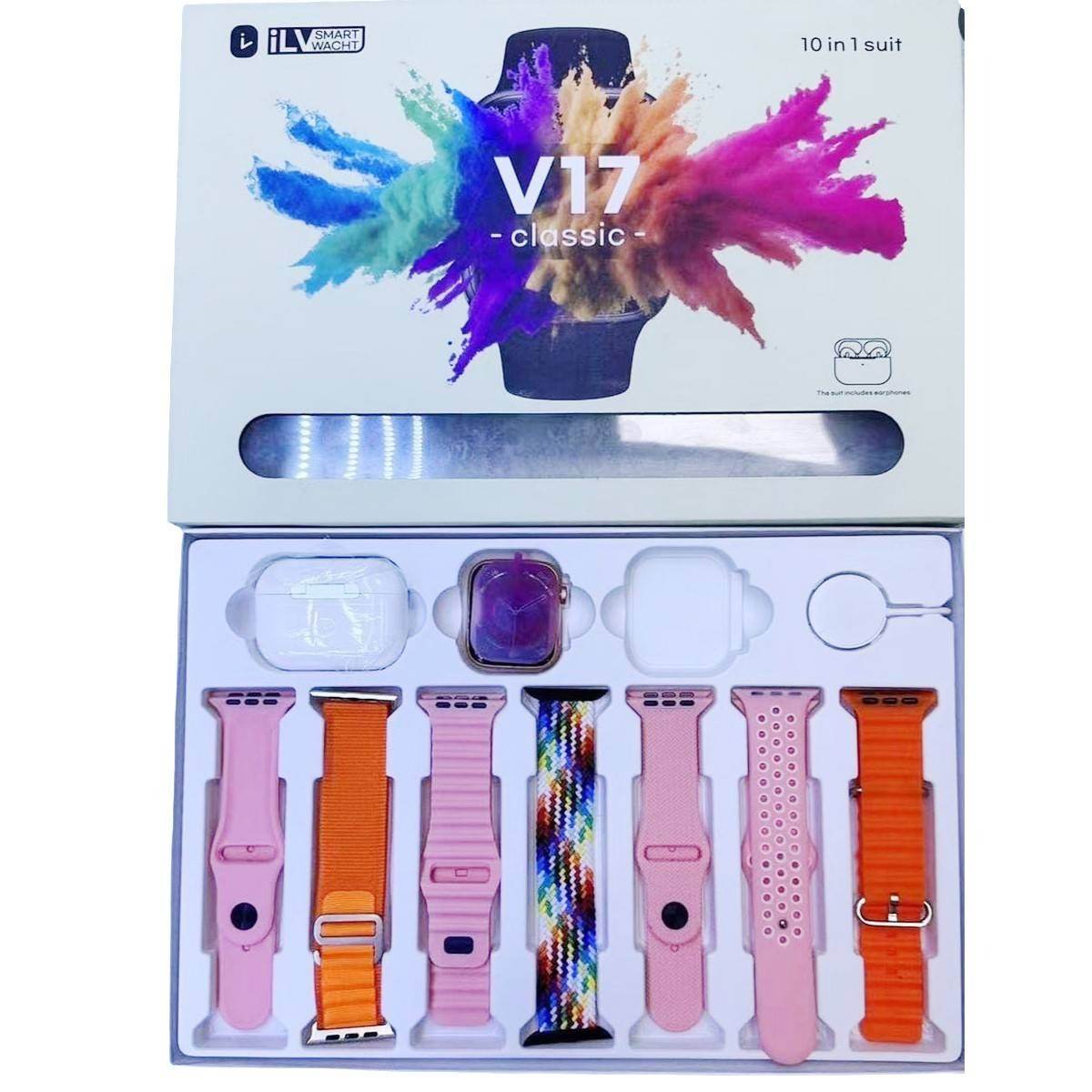 S9 smart watch with Airpod pro and 7 straps sets