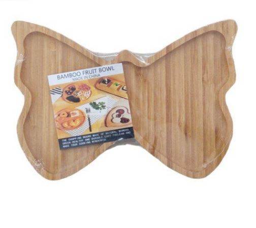 Wooden Butterfly Fruit Plate - DMC Wholesale