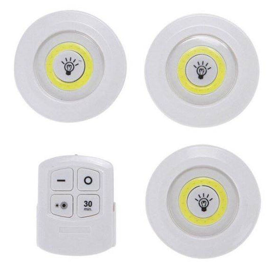 LED Light With Remote Control (3 pcs) - DMC Wholesale