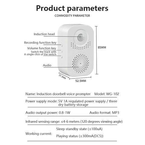 Inductive Doorbell Voice Reminder - DMC Wholesale