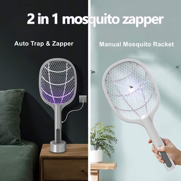 2in1 Rechargeable Mosquito Racket Fly Swatter