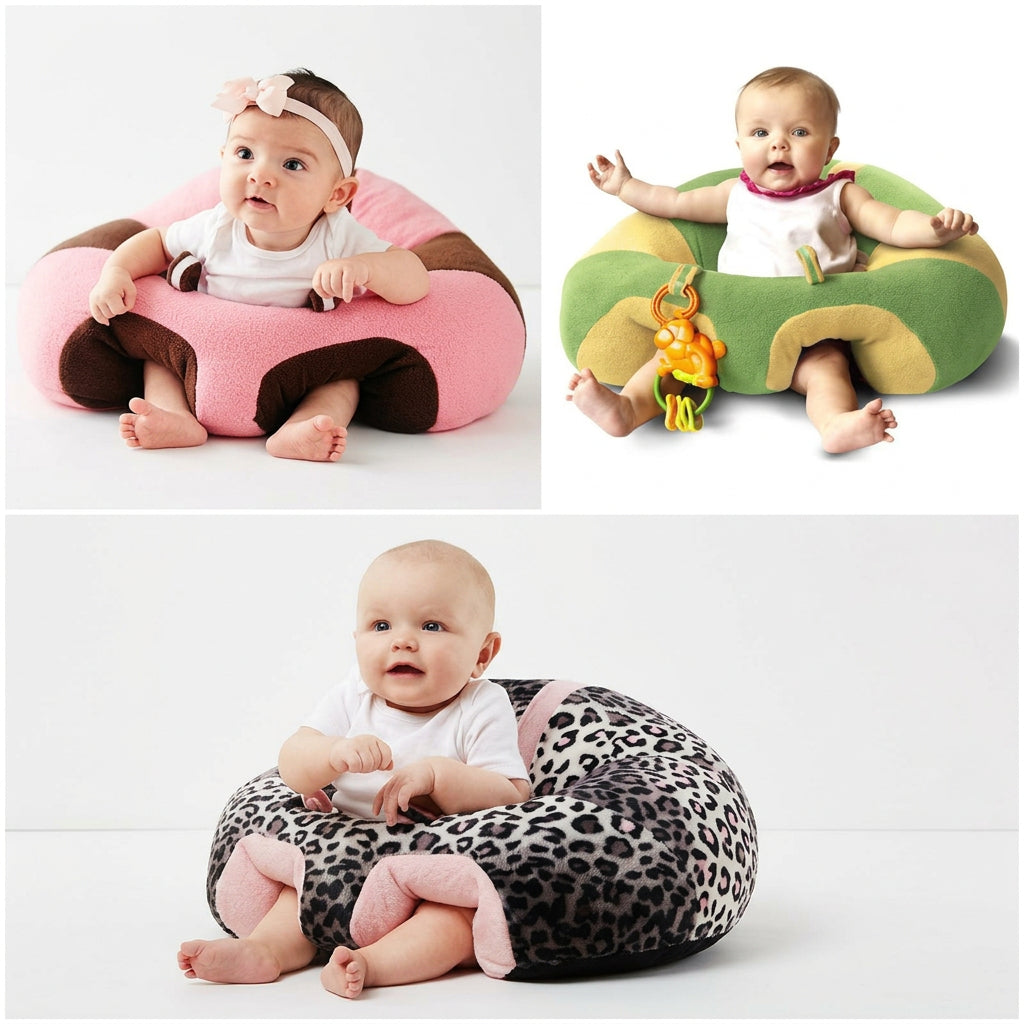 Baby Learning to Sit Support Seat Plush Chair
