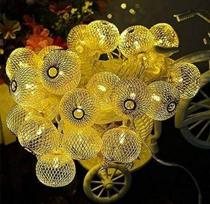 Rice Ball Decorative String Lights (10L)(3m)(Yellow)