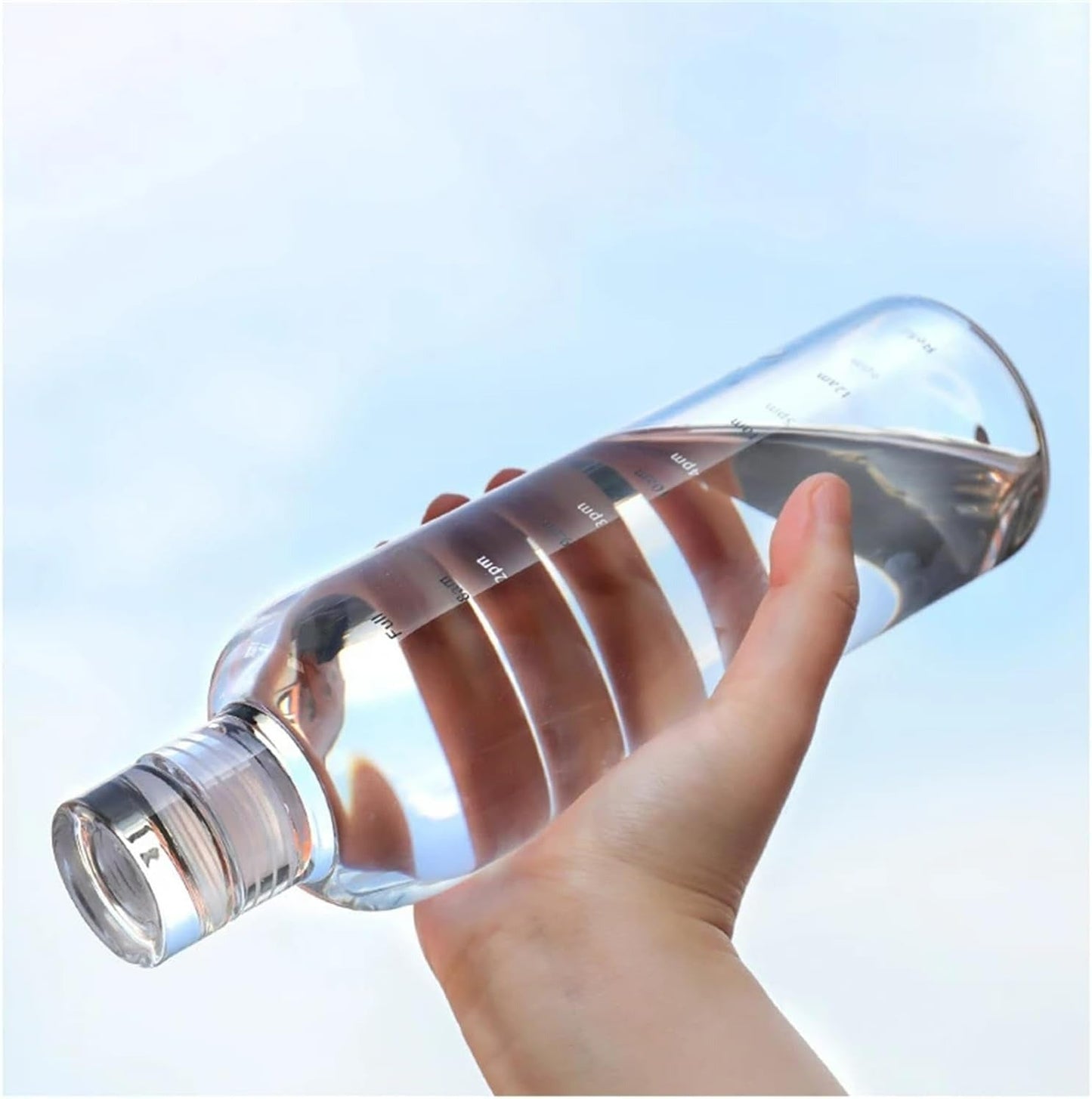 Clear Motivational Water Bottle (500ml)