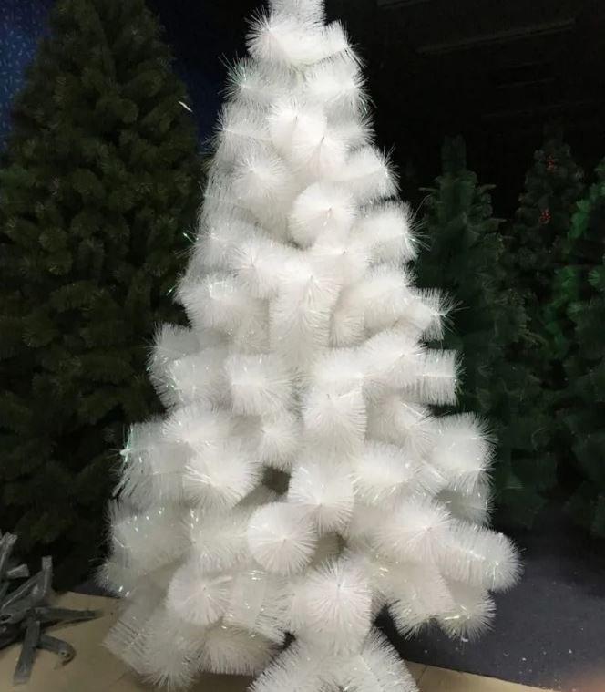 Artificial Pine Needle Christmas Tree (2.4m)(White)