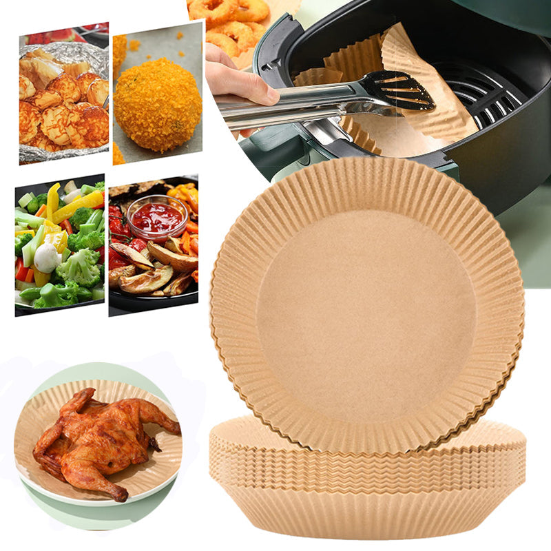 Round Air Fryer Parchment Paper Liners (100 pcs)