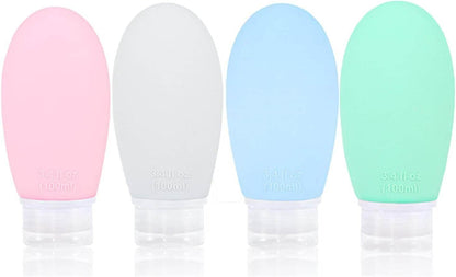 Silicone Travel Bottle Set (4 pcs)(90ml) - DMC Wholesale