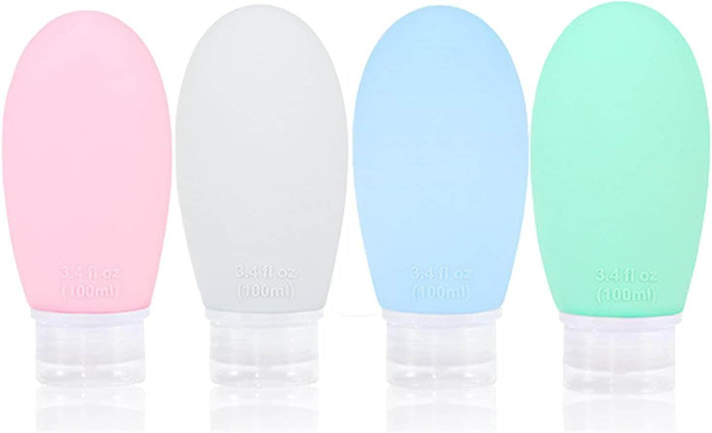 Silicone Travel Bottle Set (4 pcs)(90ml)