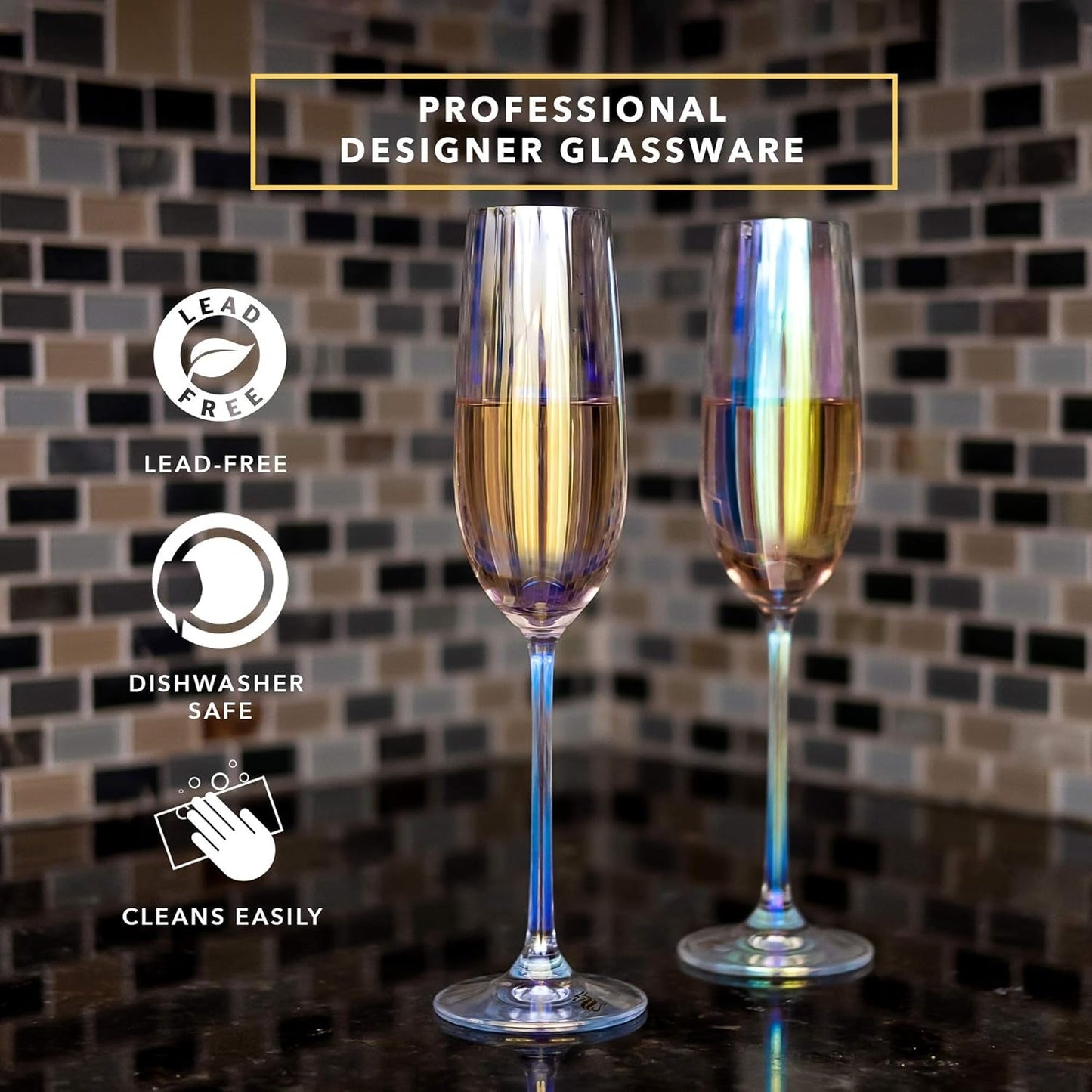 Champagne Glasses (Clear)(6 pcs)