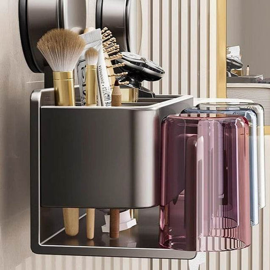 Tissue Box Wall-Mounted Bathroom Organiser (3 Compartment) - DMC Wholesale