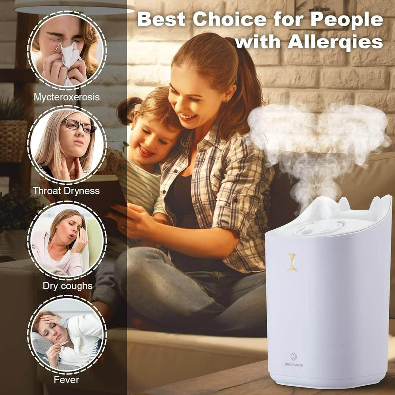 Large Beautiful Mood Two Way Port Humidifier (3.3L)
