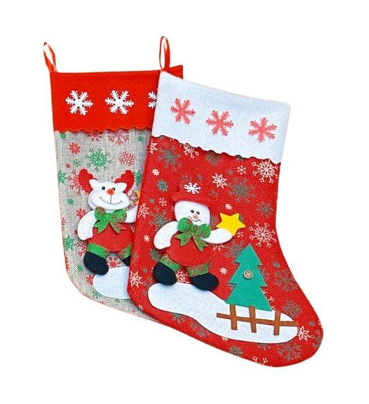 Classic Pattern Christmas Stockings (12 pcs) - DMC Wholesale