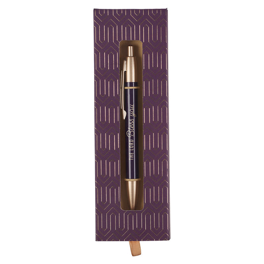 Bless You & Keep You Numbers 6:24-26 Purple (Boxed Set Pen)