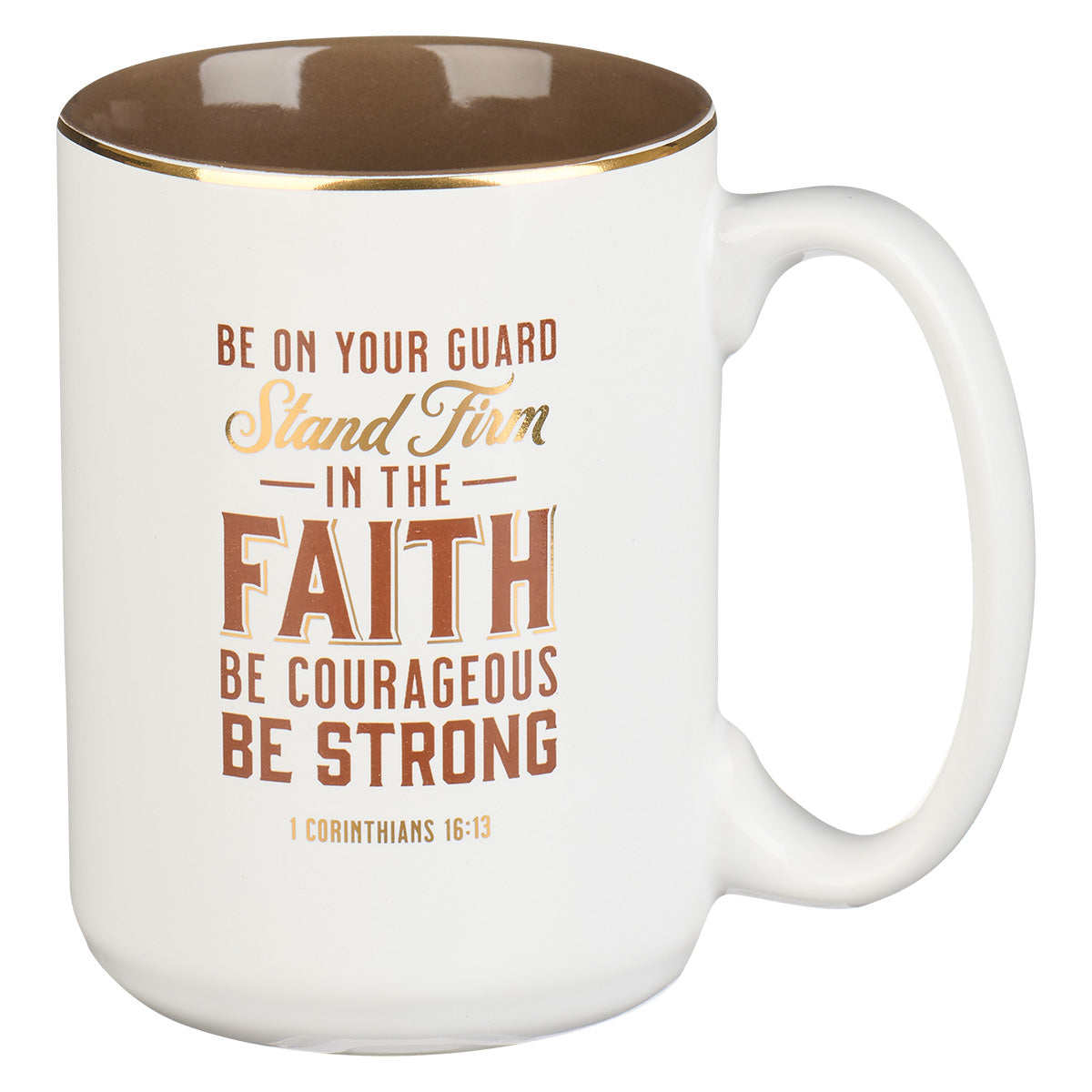 Stand Firm Ceramic Mug - 1 Cor. 16:13