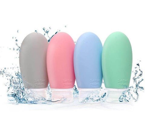 Silicone Travel Bottle Set (4 pcs)(90ml) - Alt View