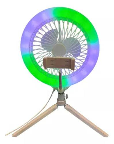 Broadcast Ring Light Fan With Tripod - DMC Wholesale
