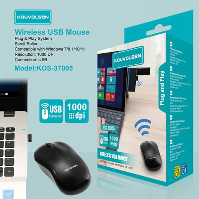 Wireless USB Mouse with Scroll Roller