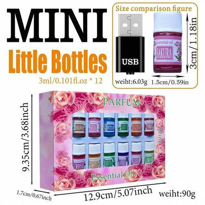 Essential Oil Gift Pack (3ml)(12 pcs) - DMC Wholesale