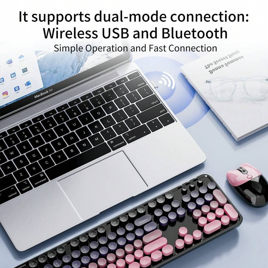 MOFII Sweet Wireless Keyboard and Mouse Combo