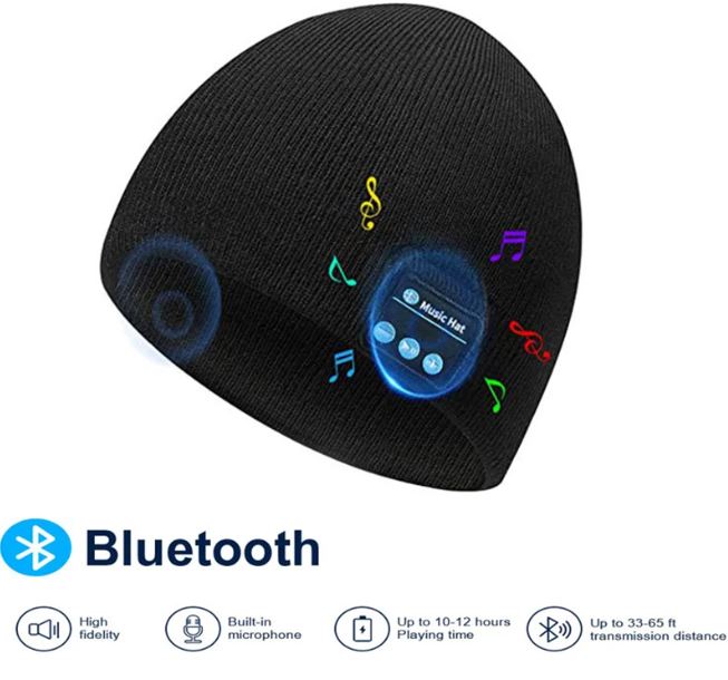 Wireless Bluetooth Beanie (Black)