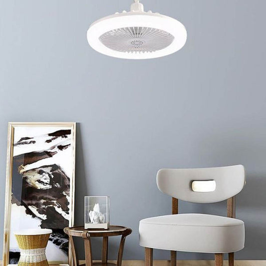 Enclosed Ceiling Fan With Light And Remote