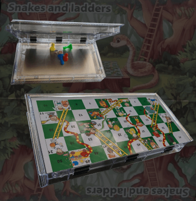 Foldable Magnetic Snakes and Ladders Board Game