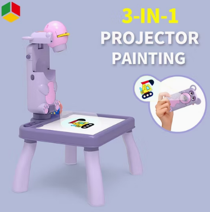 3in1 Projection Painting Table With Camera