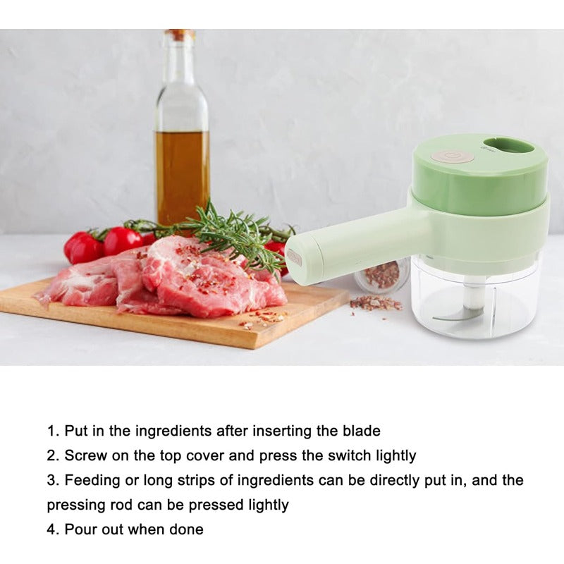 4in1 Electric Handheld Vegetable Cutter