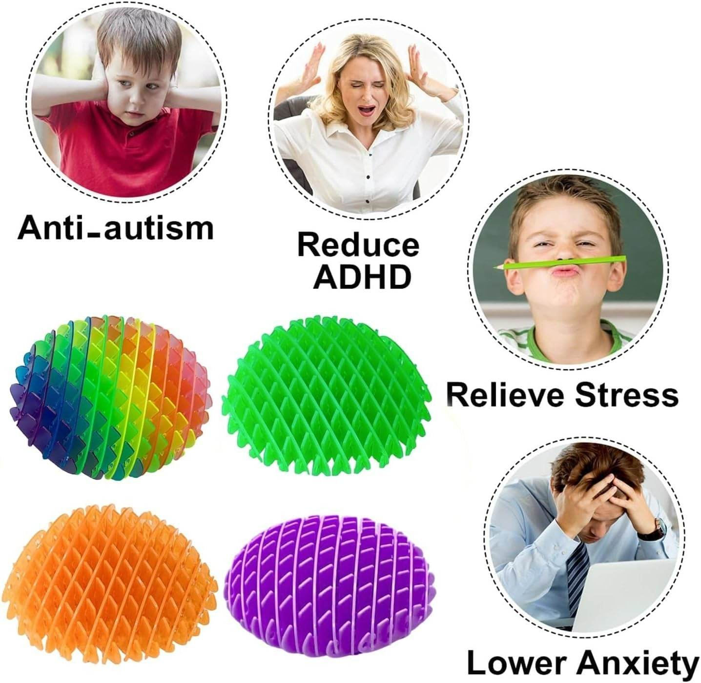 Sensory Stress Anxiety Relief Ball For Kids And Adults