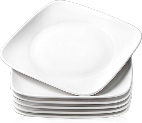 Rounded Square Melamine Plates (Large)(24cm)(6 pcs) - Alt View