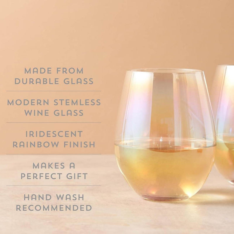 Elegant Stemless Glass (6 pcs)(580ml)