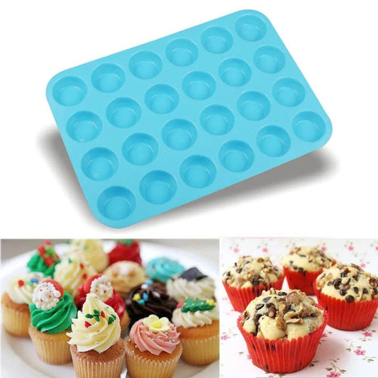 Silicone Cupcake Mold (24 cups)