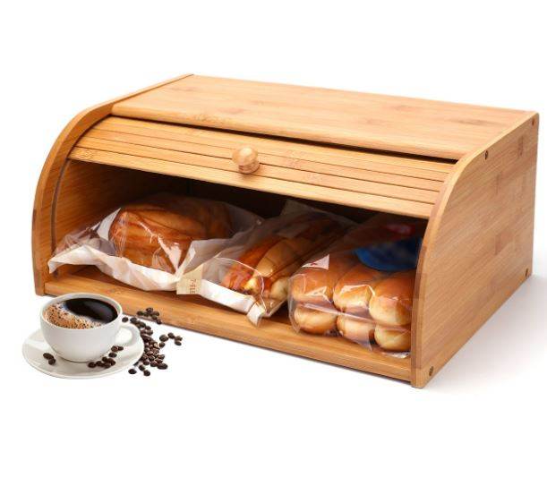 Large Bamboo Bread Bin