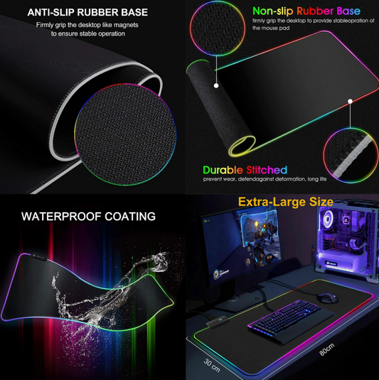 RGB Soft Light Gaming Mouse Pad (800mm x 300mm)