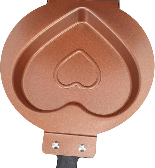 Easy To Flip Heart Pan