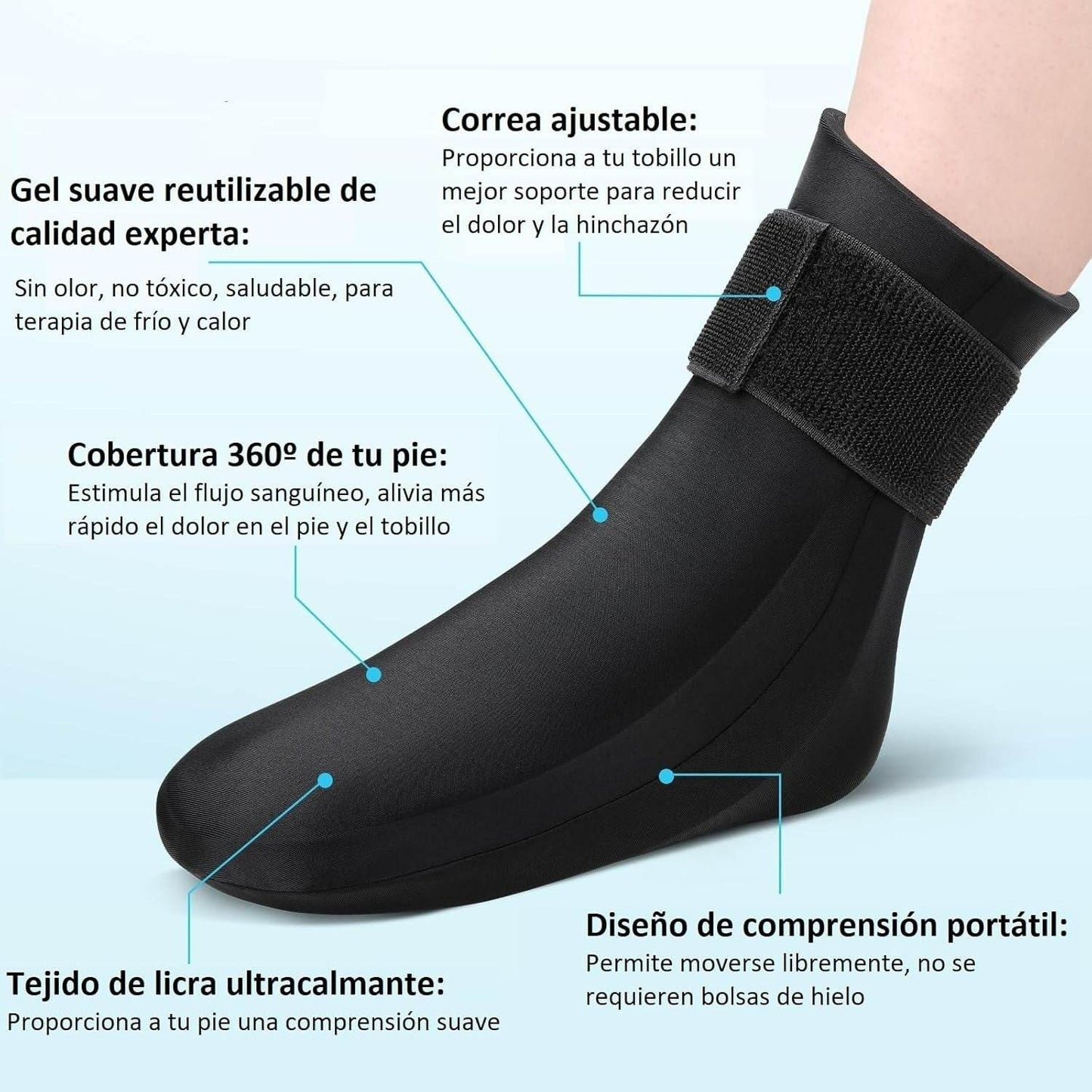 Hot Cold Compression Gel Sock
