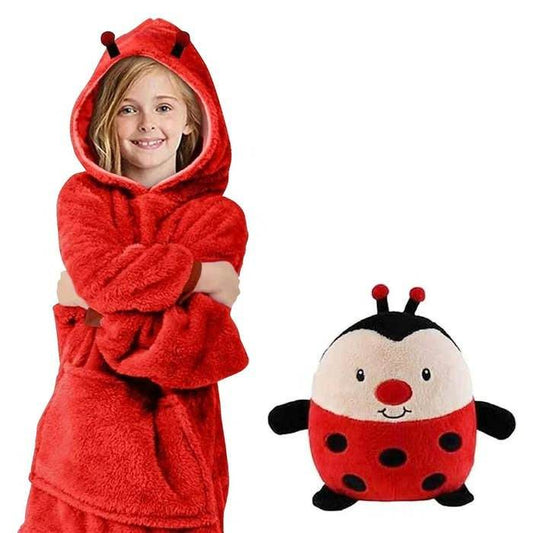 Huggle Pet Ladybug Hoodie (Red)(Toddlers)