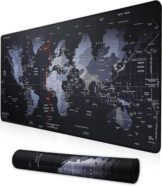 Large Anti-Slip World Map Mouse Pad