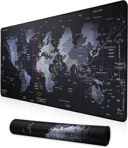 Large Anti-Slip World Map Mouse Pad