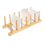Wooden Dish Rack (6 Slots)