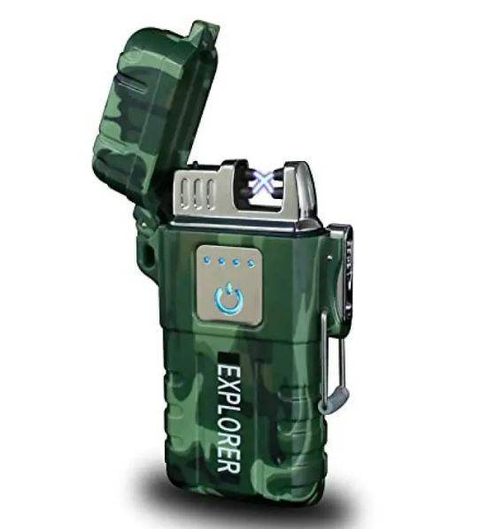 Arc Metal Rechargeable Lighter (Orange)