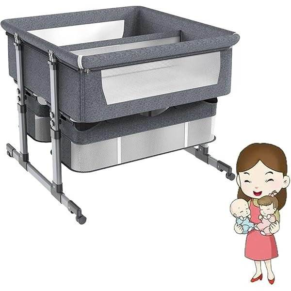 Twins Baby Crib Bedside Baby Cot