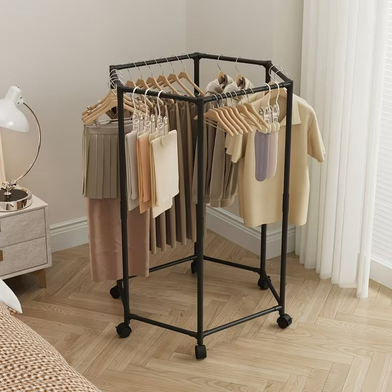 Hexagonal Freestanding Clothes Drying Rack