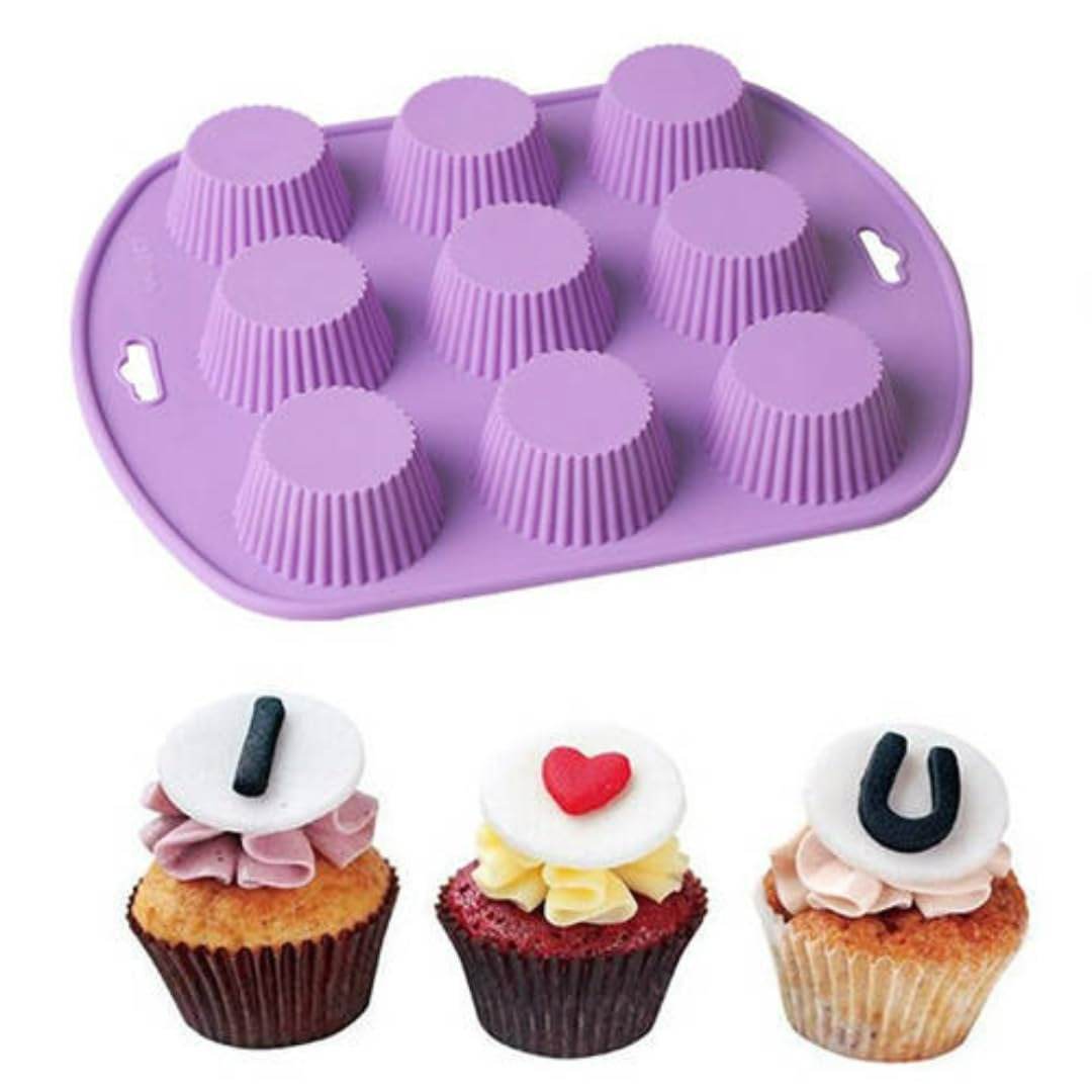 Silicone Cupcake Mold (9 cups)