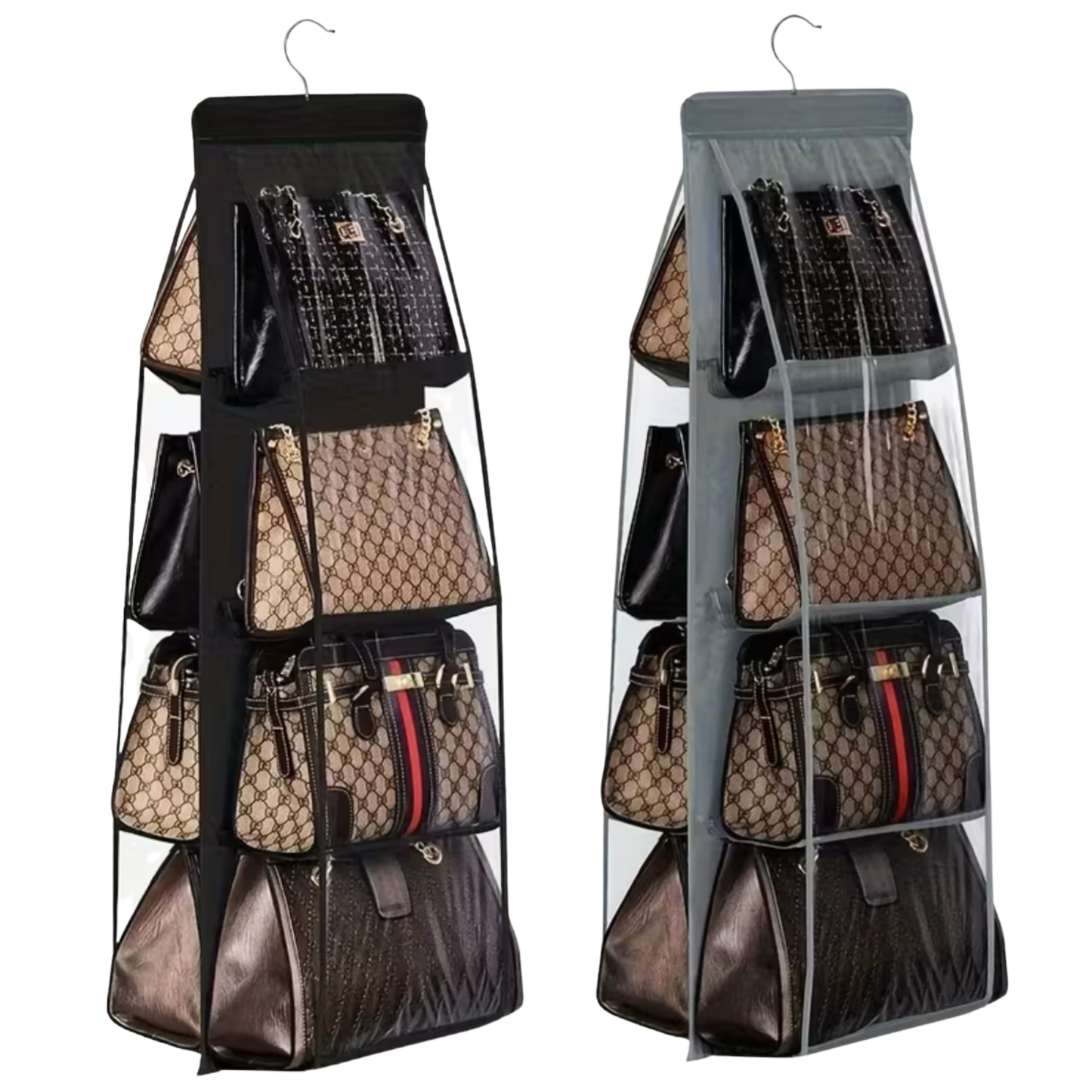 Dustproof oof Handbag Organiser Hanger (8 Grid)