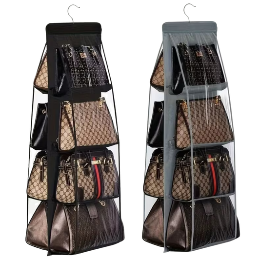 Dust‑Proof Handbag Organiser Hanger (8 Grid)