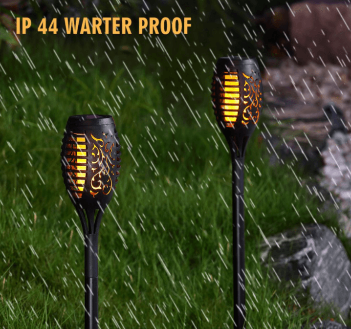Solar Garden Flame Torch Light (4 pcs)