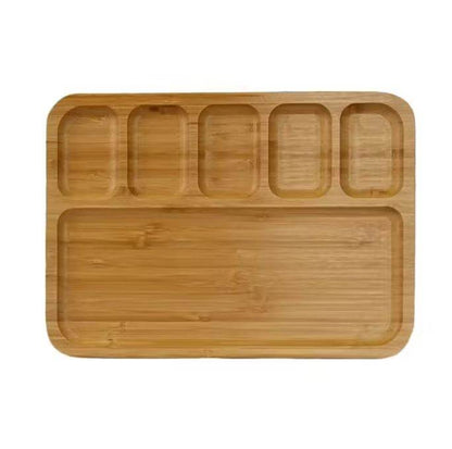 Bamboo Appetizer Platter (6 Compartment) - DMC Wholesale